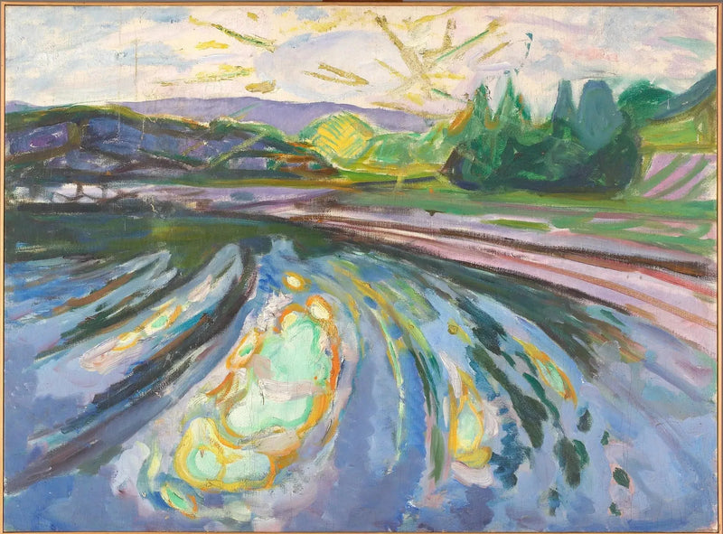 Bølger mot kysten - Edvard Munch
