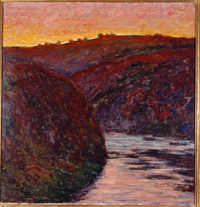 Creuse-dalen, solnedgang - Claude Monet