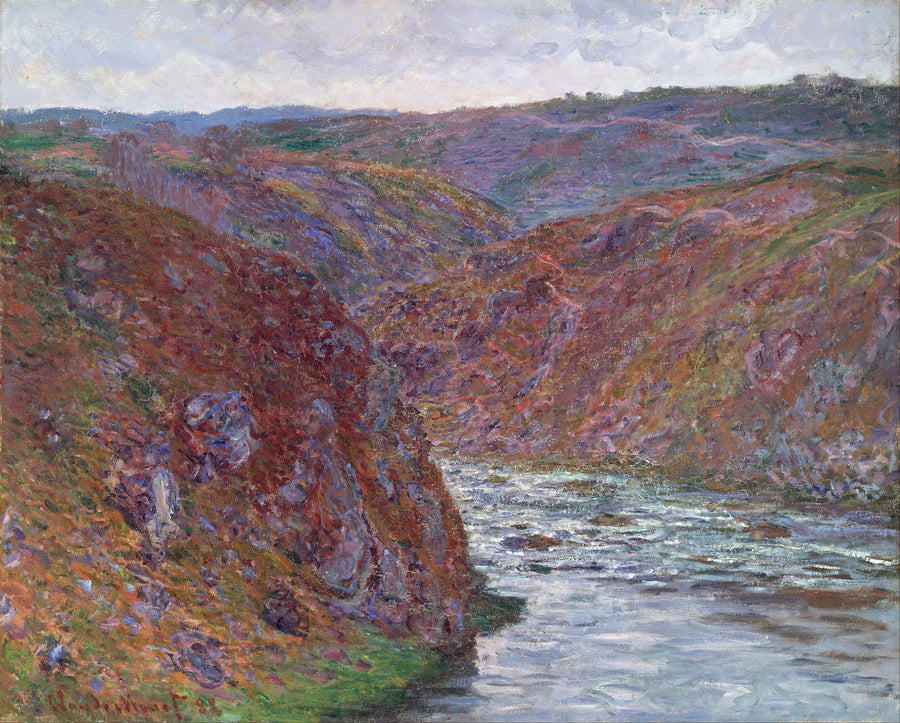 Creuse-dalen, grå dag W1221 - Claude Monet