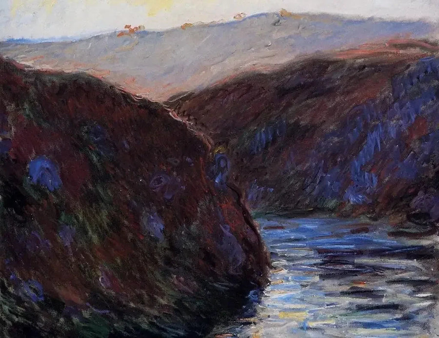 Vallée de la Creuse, kveldsstemning - Claude Monet