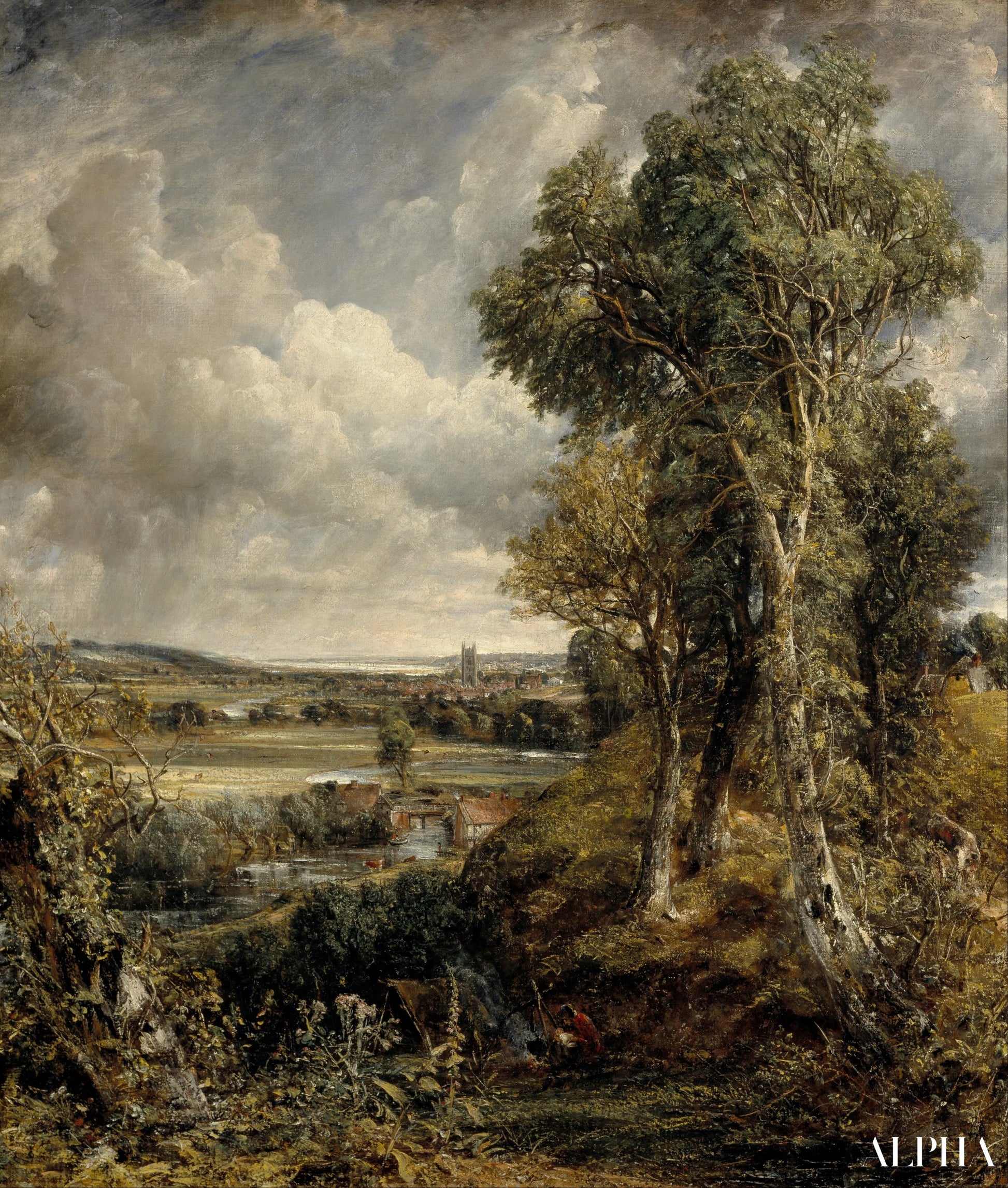 Dedham-dalen - John Constable - Høykvalitets reproduksjoner av malerier og bilder