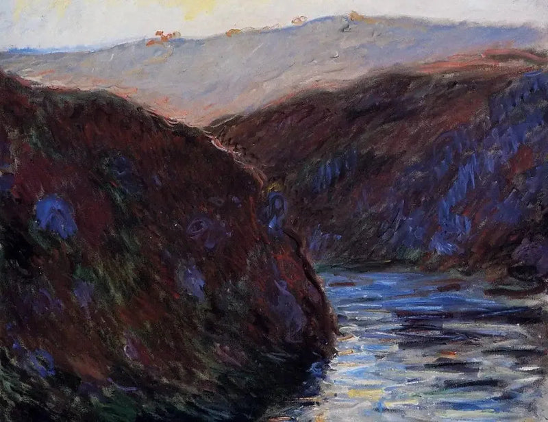 Vallée de la Creuse, kveldsstemning - Claude Monet