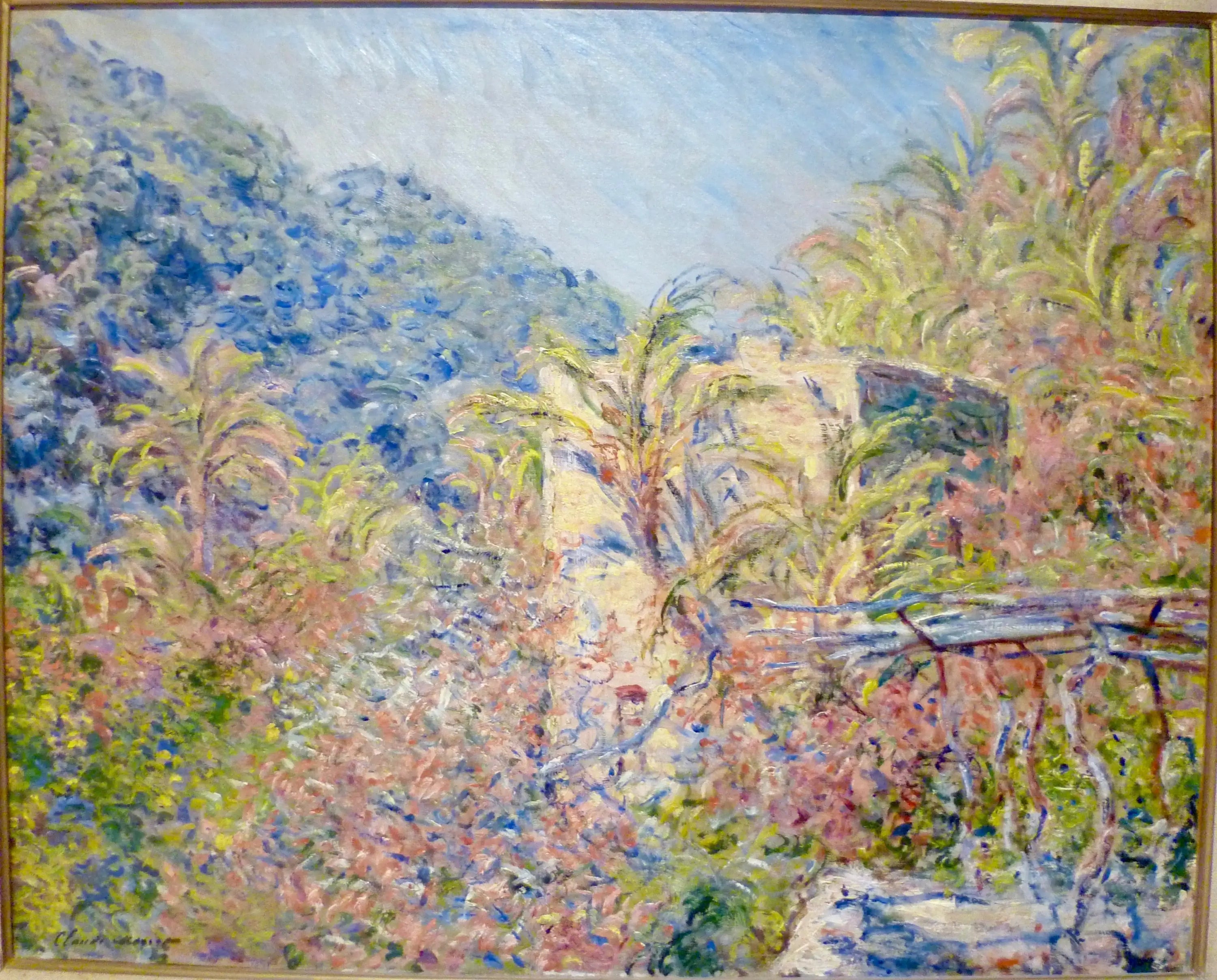 Reproduction du tableau « Vallée de Sasso. Effet de soleil - Claude Monet » par Alpha Reproduction en peinture à l’huile