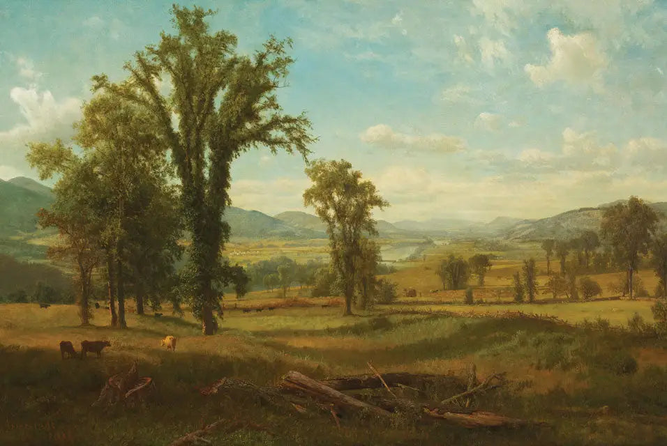 Vallée du fleuve Connecticut Claremont New Hampshire - Albert Bierstadt - Alpha Reproduction