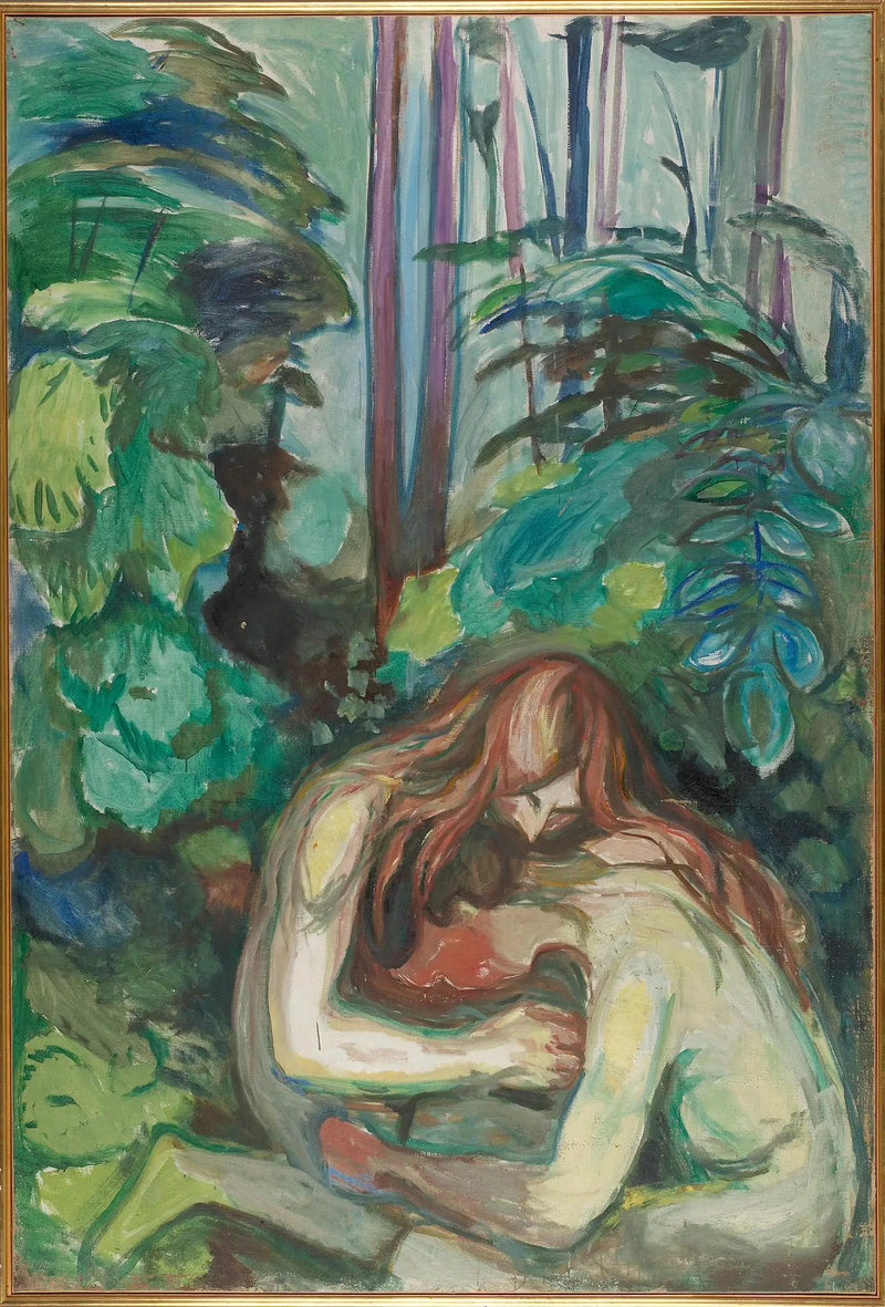 Vampyr i skogen - Edvard Munch