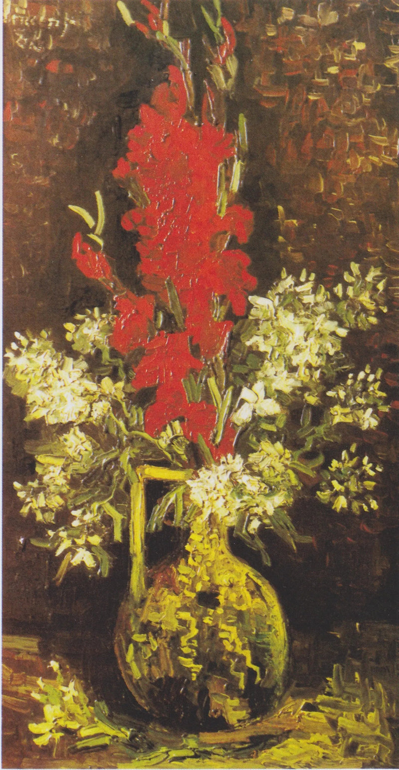 Vase med røde og hvite blomster - Vincent van Gogh