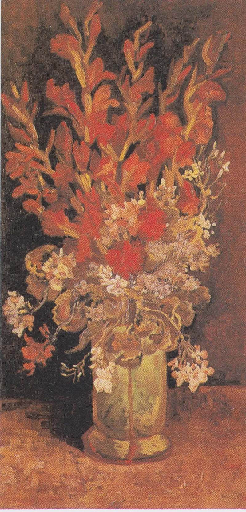 Vase med gladioler og nellik - Vincent van Gogh