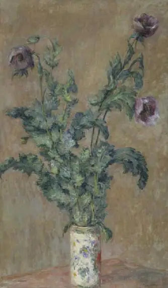 Vase de pavots - Claude Monet image 1 reproduction réalisée par Alpha Reproduction