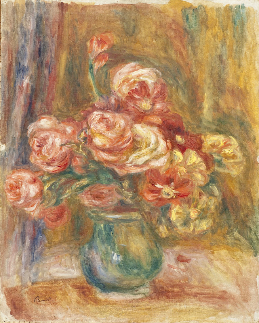 Rosenvase - Pierre-Auguste Renoir
