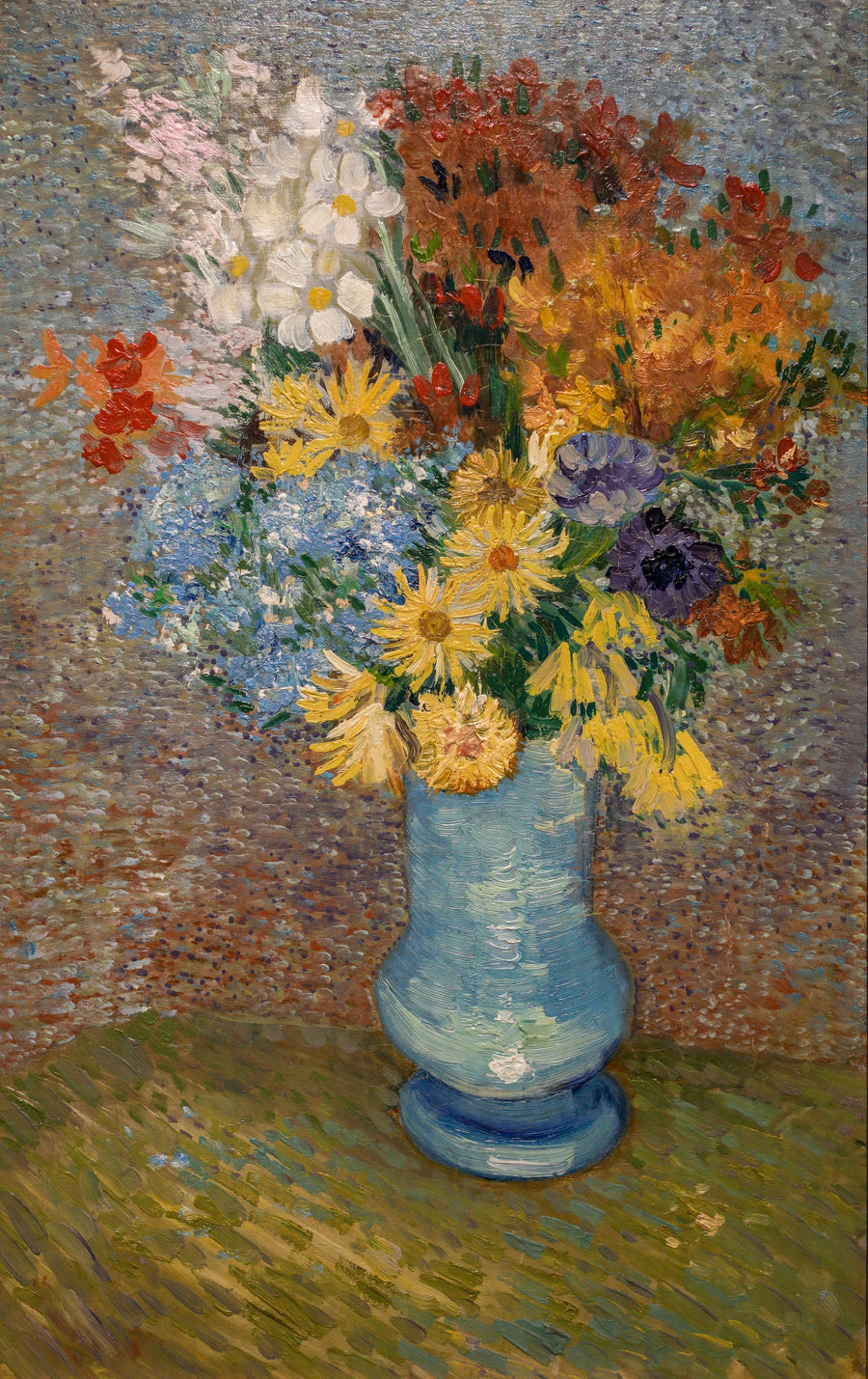 Vase med tusenfryd og anemoner - Vincent van Gogh