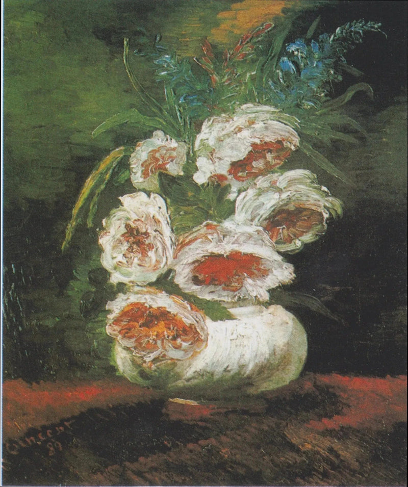 Vase med peoner - Vincent van Gogh
