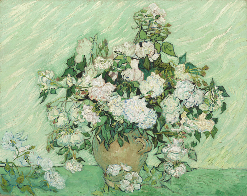 Vase med roser - Vincent van Gogh