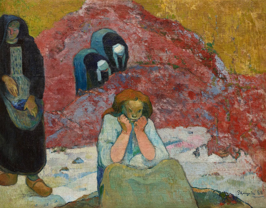 Høsting i Arles eller Menneskelig Elendighet - Paul Gauguin