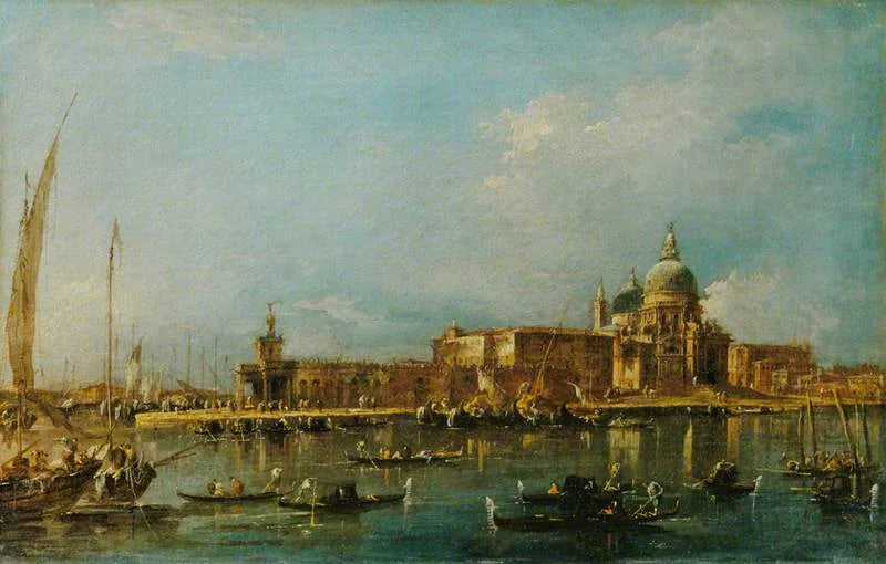 Venezia: Tollhuset med Santa Maria della Salute - Francesco Guardi