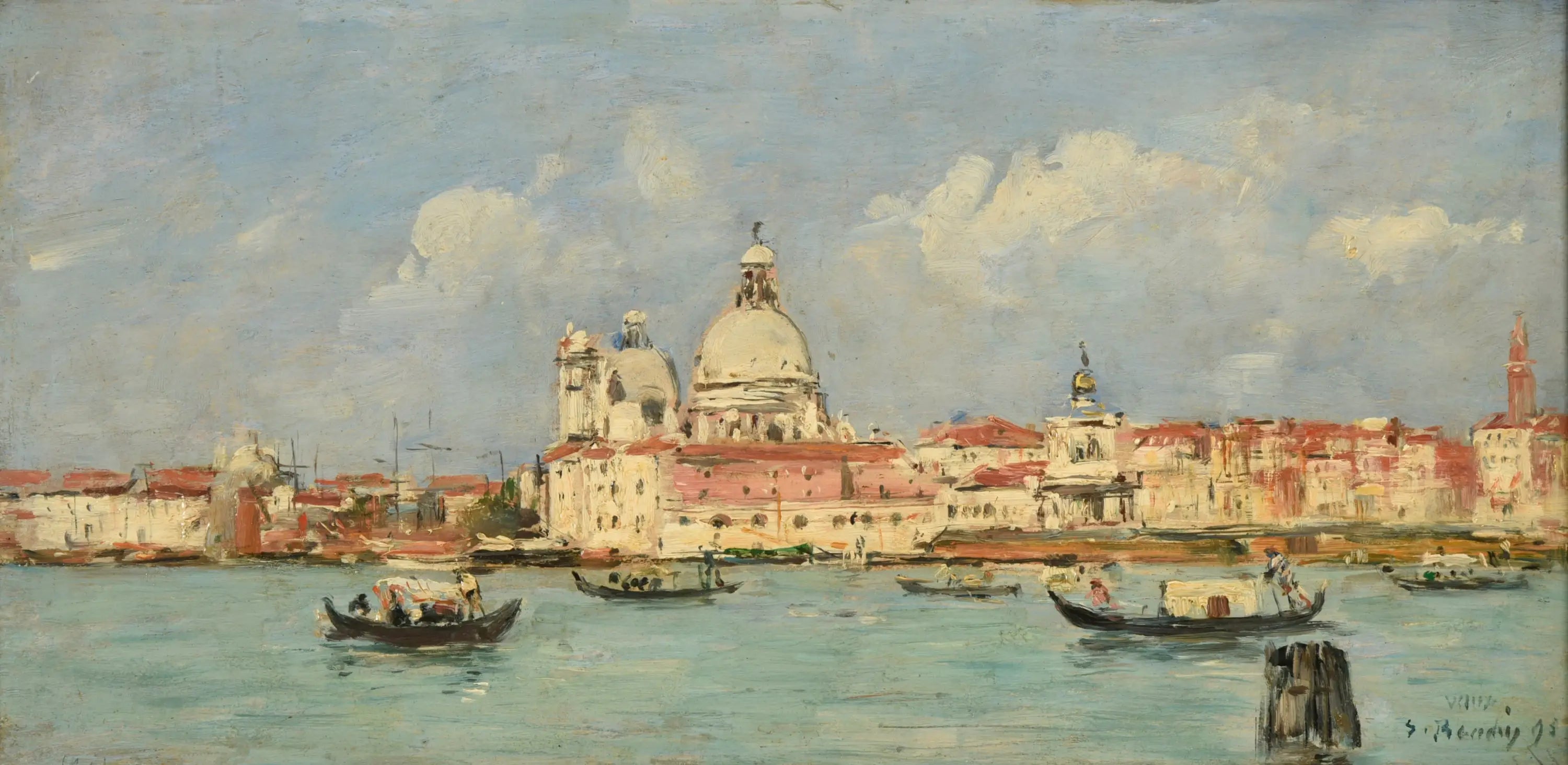 Venise. La douane et Notre-Dame-de-la-Salute - Eugène Boudin image 1 reproduction réalisée par Alpha Reproduction