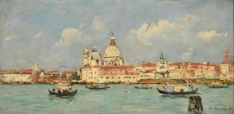 Venezia. Tollstasjonen og Notre-Dame-de-la-Salute - Eugène Boudin