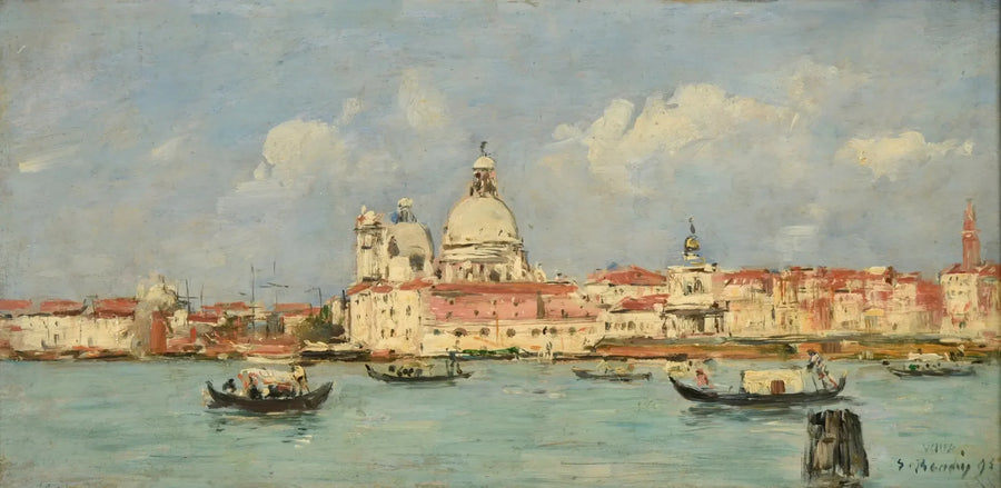 Venezia. Tollstasjonen og Notre-Dame-de-la-Salute - Eugène Boudin