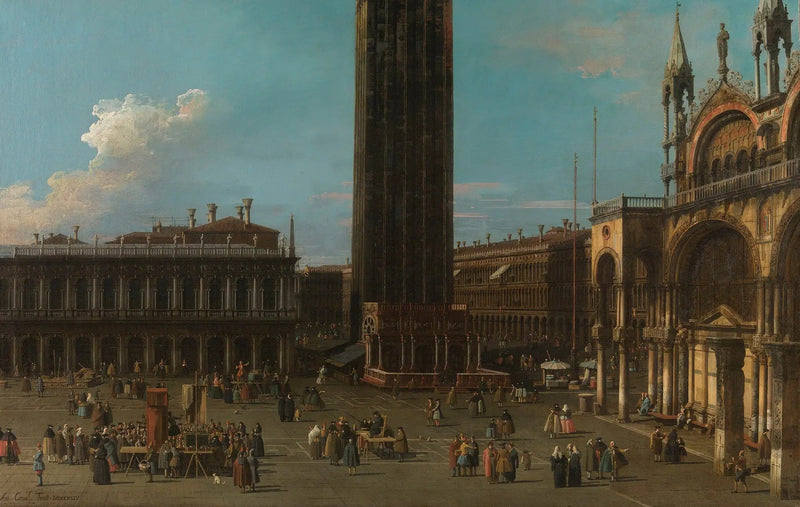 Venice: Piazza della Piazzetta med klokketårnet og siden av San Marco - Canaletto

Source:
Venise : la Piazza de la Piazzetta avec le campanile et le côté de San Marco - Canaletto
