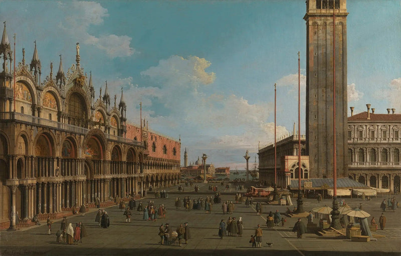 Venezia: Piazzaen og Piazzettaen ved Torre dell'Orologio mot San Giorgio - Canaletto

Source:
Venise : la Piazza et la Piazzetta de la Torre dell'Orologio vers San Giorgio - Canaletto