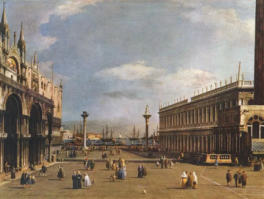 Venise: la Piazzeta et la bibliothèque San Marco - Canaletto - Alpha Reproduction