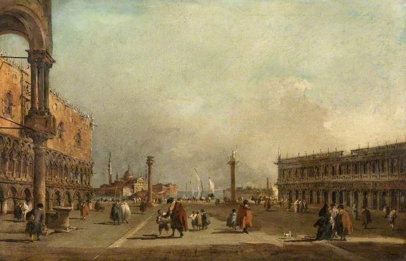 Venezia: Piazzetta di San Marco - Francesco Guardi