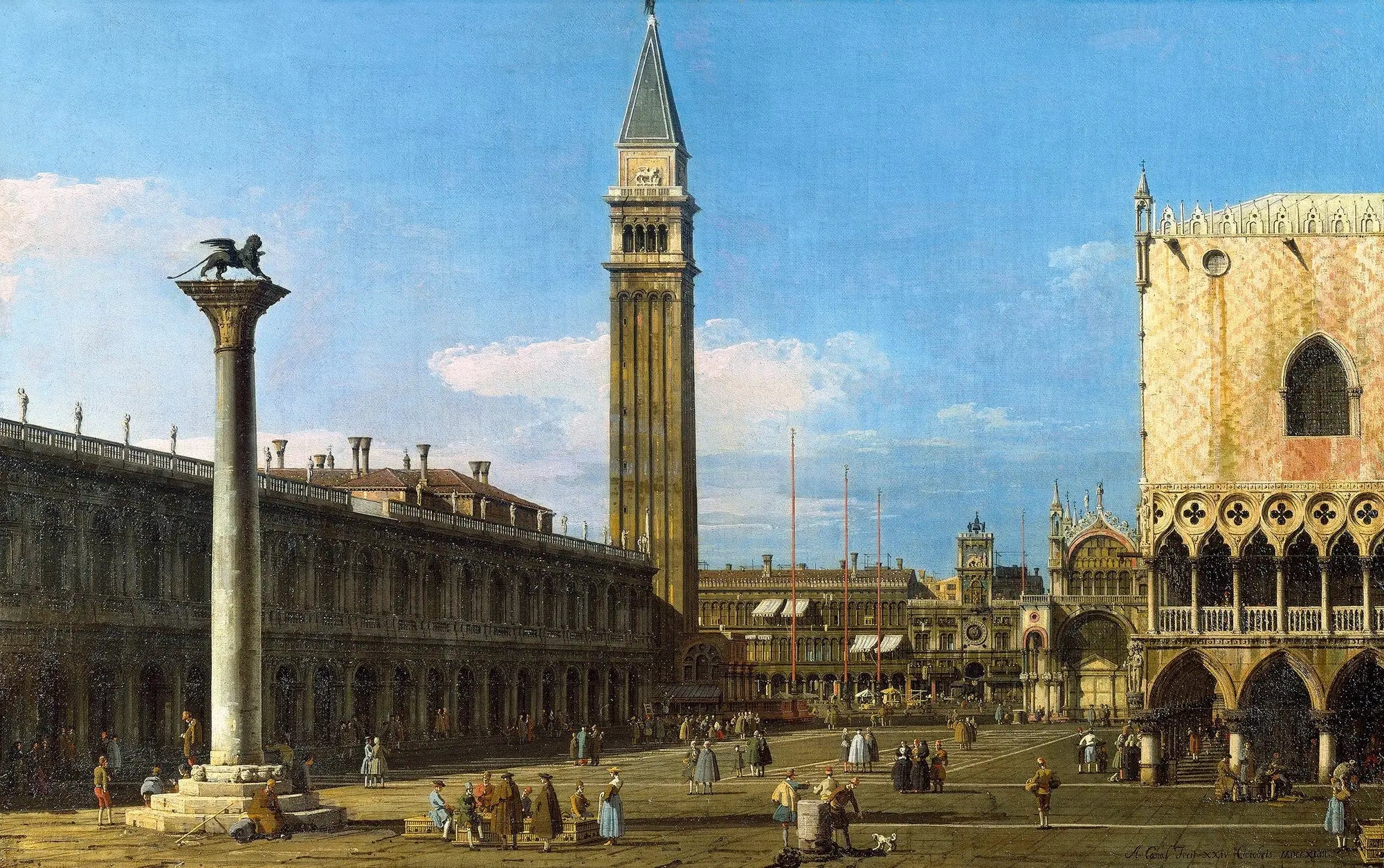 Venise: la Piazzetta vers la Torre dell’Orologio - Canaletto - Alpha Reproduction