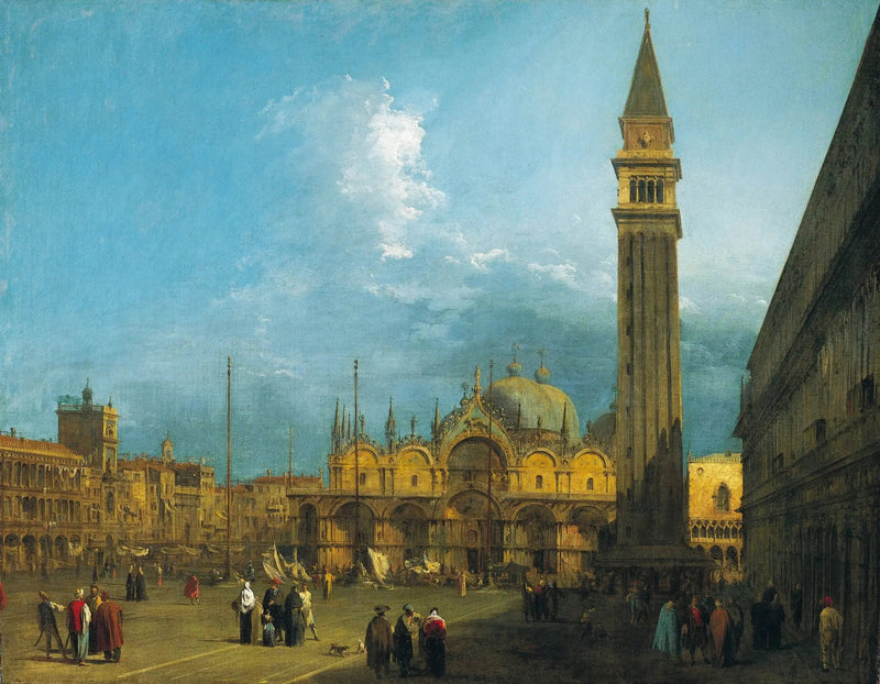 Venezia: Piazza San Marco med basilikaen og campanile - Canaletto

Source:
Venise : la place Saint-Marc avec la basilique et le campanile - Canaletto