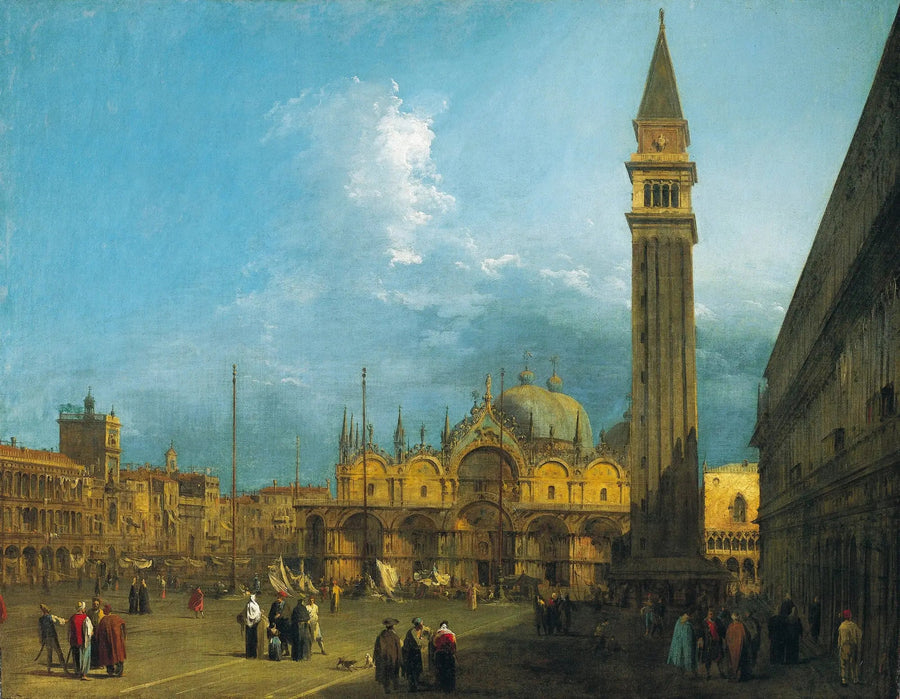 Venezia: Piazza San Marco med basilikaen og campanile - Canaletto

Source:
Venise : la place Saint-Marc avec la basilique et le campanile - Canaletto