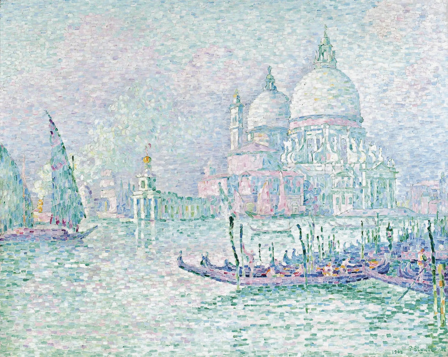 Venezia. La Salute. Grønn - Paul Signac
