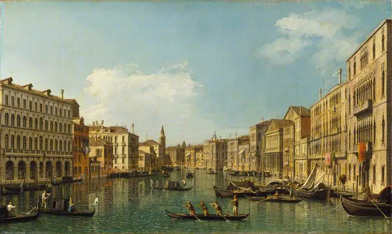 Venise: le Grand Canal du Palazzo Foscari à la Carità - Canaletto - Alpha Reproduction