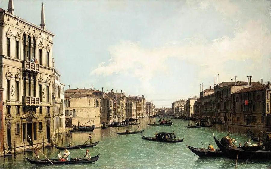 Venezia: Den store kanalen, mot nordøst fra Palass Balbi mot Rialto-broen - Canaletto

Source:
Venise : Le Grand Canal, vers le nord-est depuis le palais Balbi vers le pont du Rialto - Canaletto