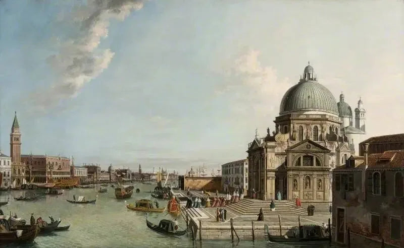 Venezia: Den store kanalen sett fra øst, med kirken Santa Maria della Salute - Canaletto

Source:
Venise : le Grand Canal vu de l'est, avec l'église Santa Maria della Salute - Canaletto