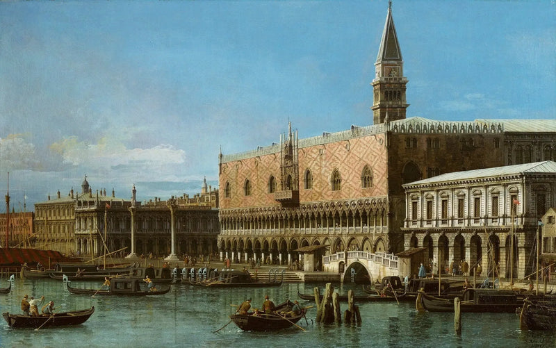 Venezia: Moloen med fengslene og Dogepalasset - Canaletto

Source:
Venise : le Môle avec les prisons et le palais du Doge - Canaletto