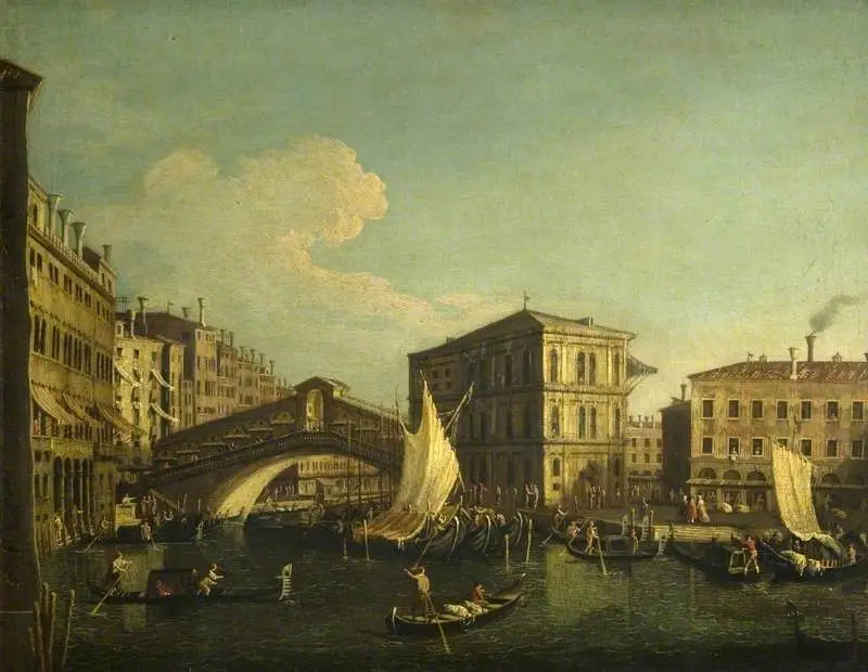 Venezia: Rialto-broen sett fra nord - Canaletto

Source:
Venise : le pont du Rialto vu du nord - Canaletto