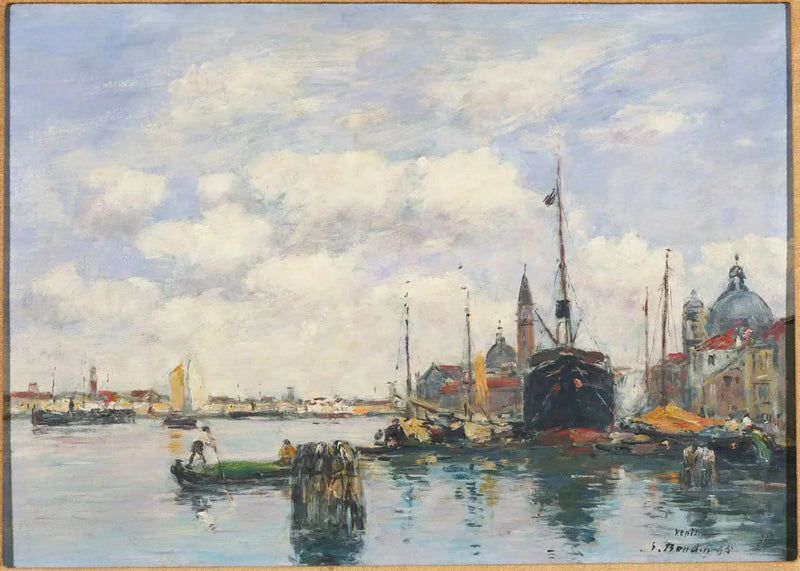 Venezia – Maritimt landskap ved Giudecca - Eugène Boudin