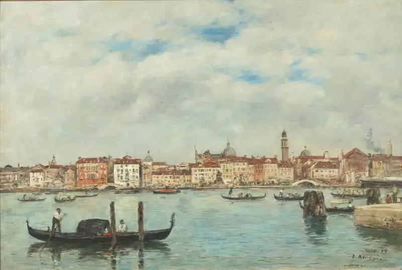 Venezia. Slavenes brygge - Eugène Boudin