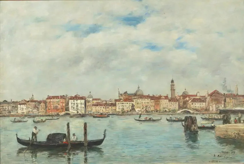 Venezia. Slavenes brygge - Eugène Boudin