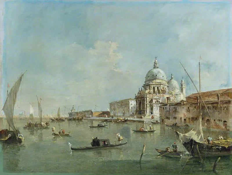 Venezia: Santa Maria della Salute og Dogana - Francesco Guardi