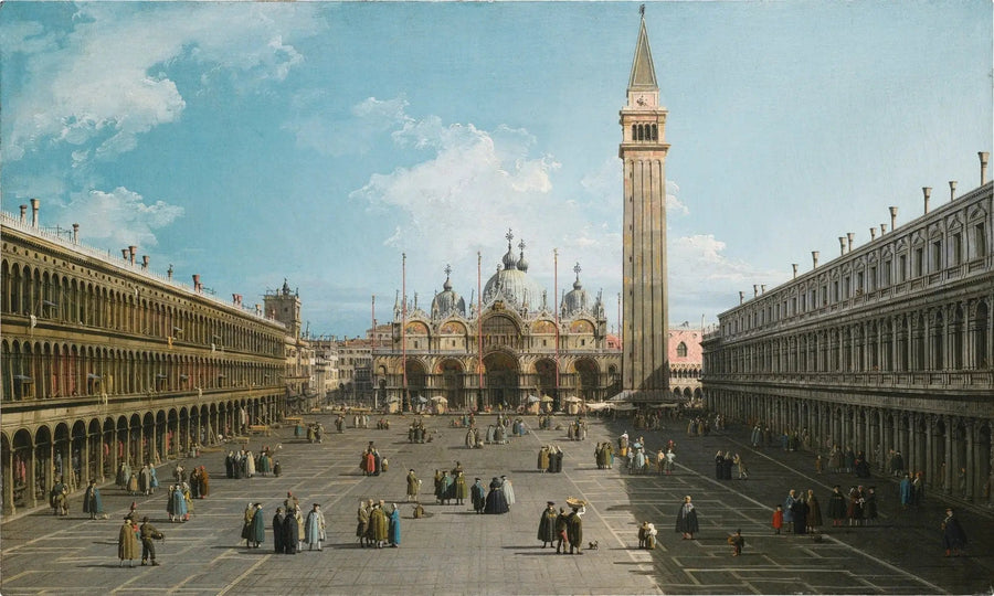 Venezia: et utsyn over Markusplassen mot øst mot basilikaen - Canaletto

Source:
Venise : une vue de la place Saint-Marc regardant vers l'est en direction de la basilique - Canaletto