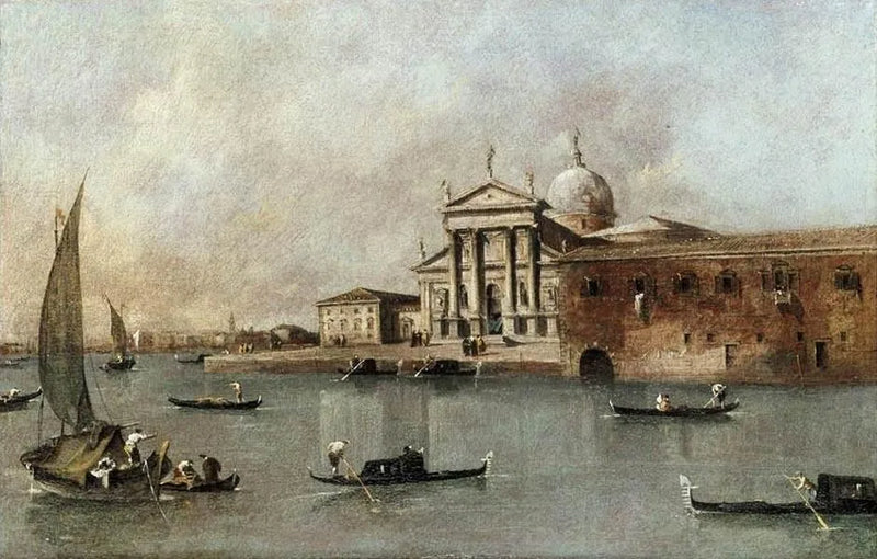 Venezia: Utsikt over San Giorgio Maggiore-kirken fra Giudecca - Francesco Guardi
