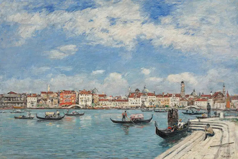 Venezia, utsikt tatt fra San Giorgio - Eugène Boudin