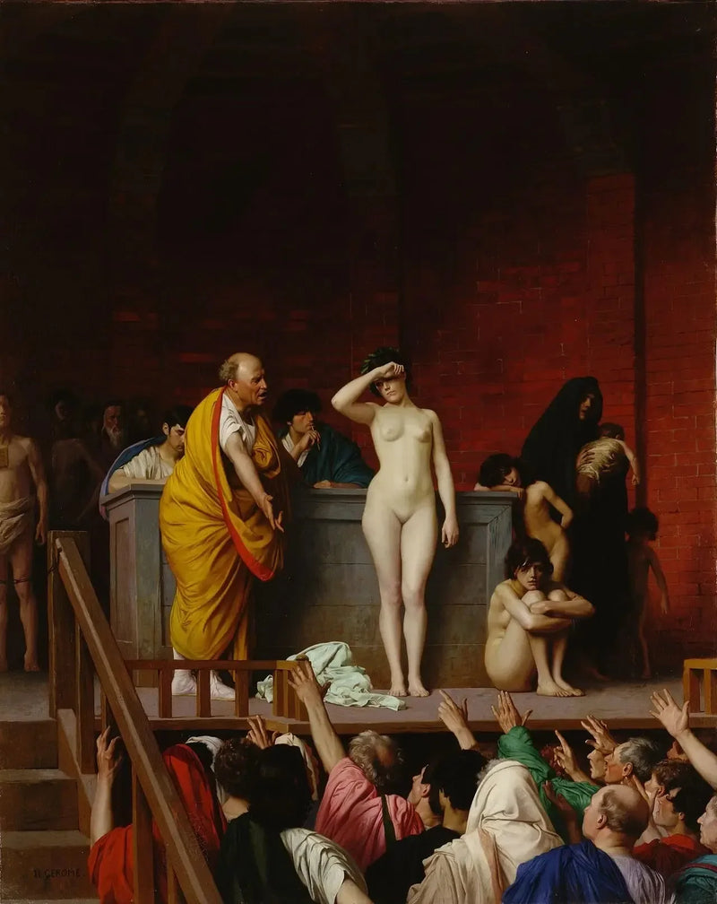 Salg av slaver i Roma - Jean-Léon Gérôme