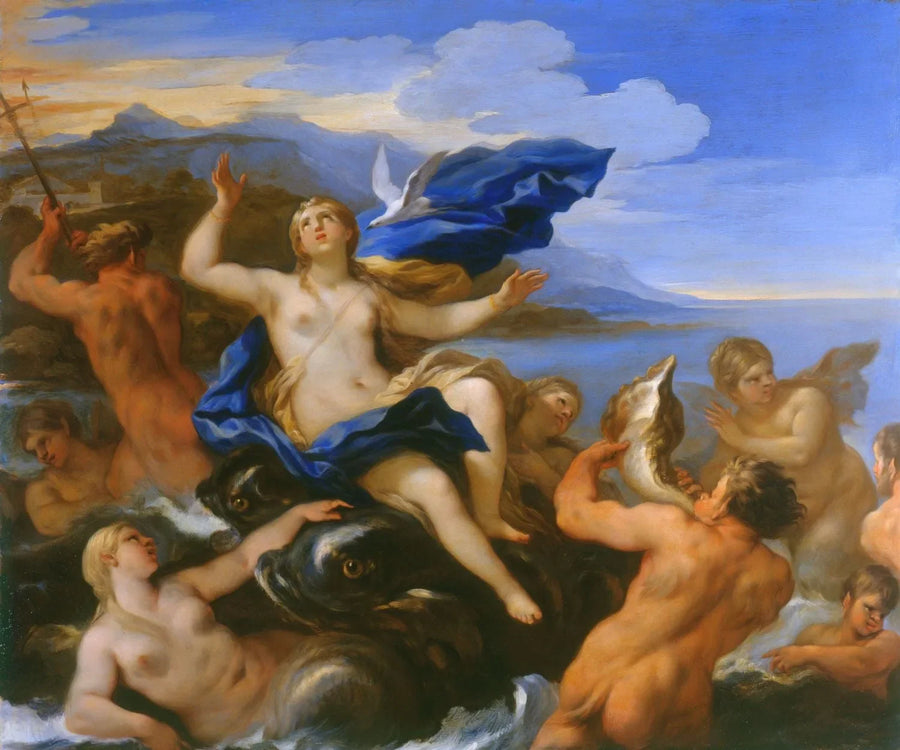 Venus lærer Cupidons nød - Luca Giordano