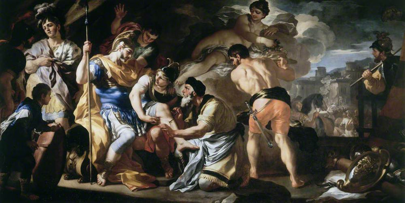 Venus med Iapis som helbreder den sårede Eneas - Francesco Solimena