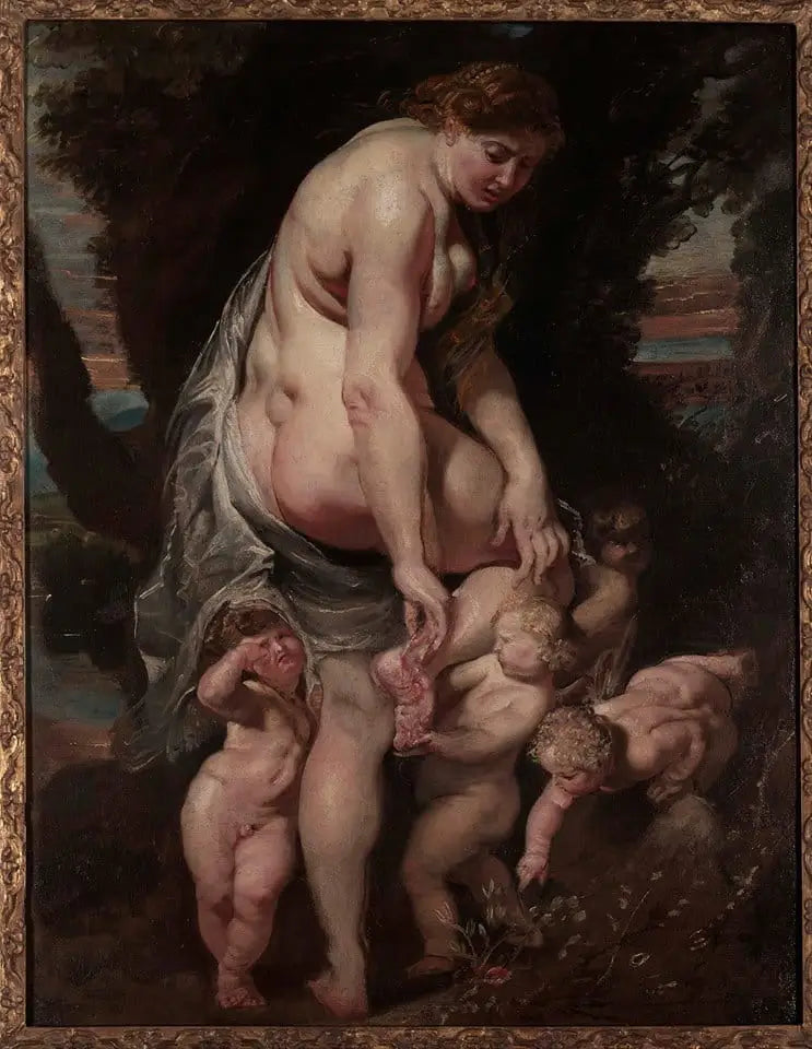 Såret Venus av en torn - Peter Paul Rubens