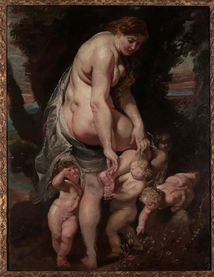 Såret Venus av en torn - Peter Paul Rubens