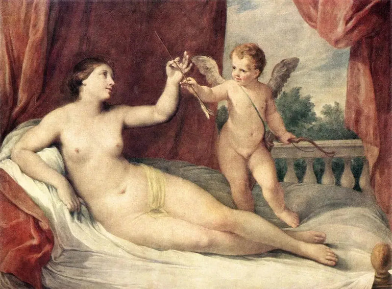 Vesnà liggende med Cupido - Guido Reni