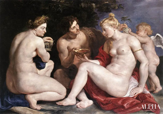 Vénus, Cupidon, Bacchus et Cérès - Peter Paul Rubens - Reproductions de tableaux et peintures haut de gamme