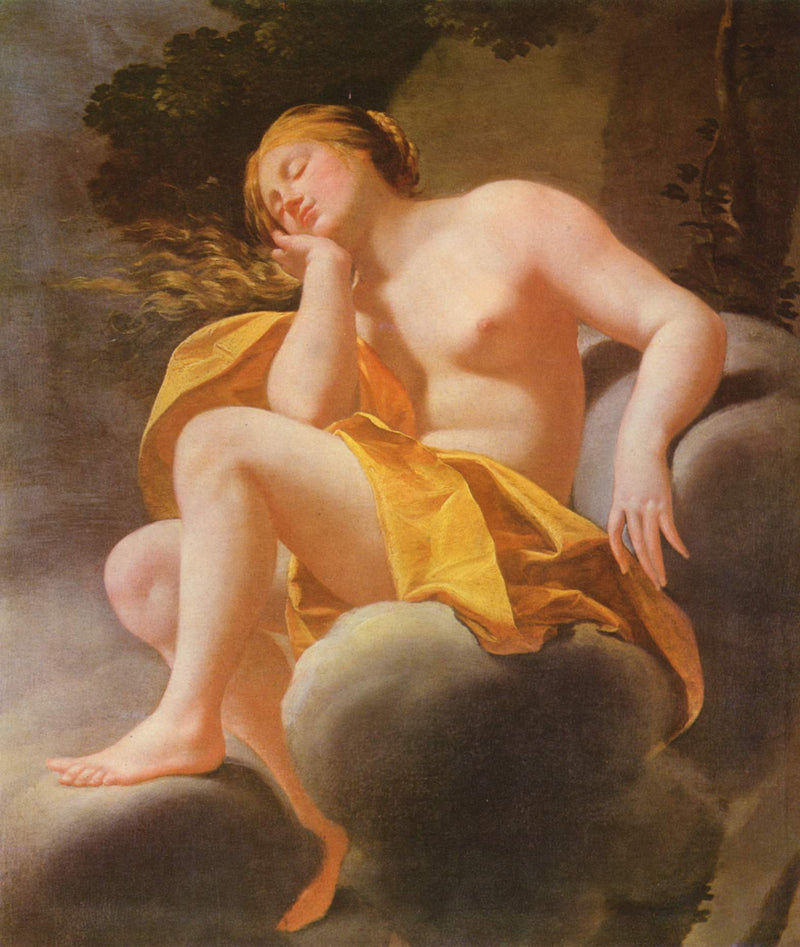 Døende Venus på skyene - Simon Vouet
