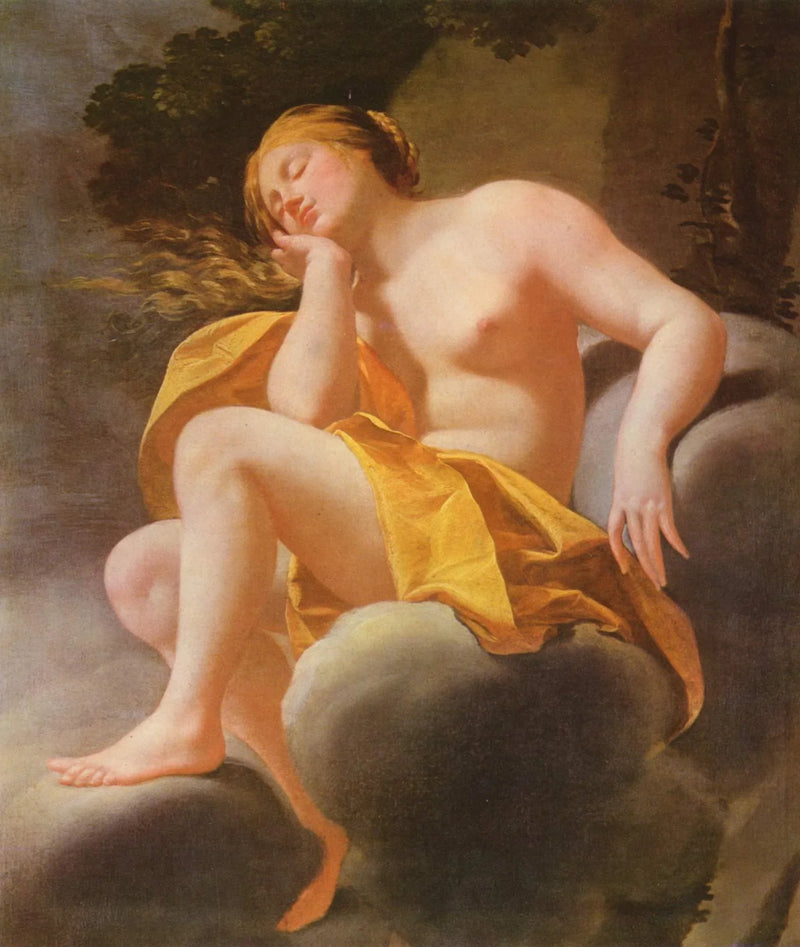 Døende Venus på skyene - Simon Vouet